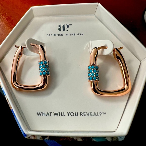 Bomb Party December 2023 Turquoise Earrings - Picture 1 of 2